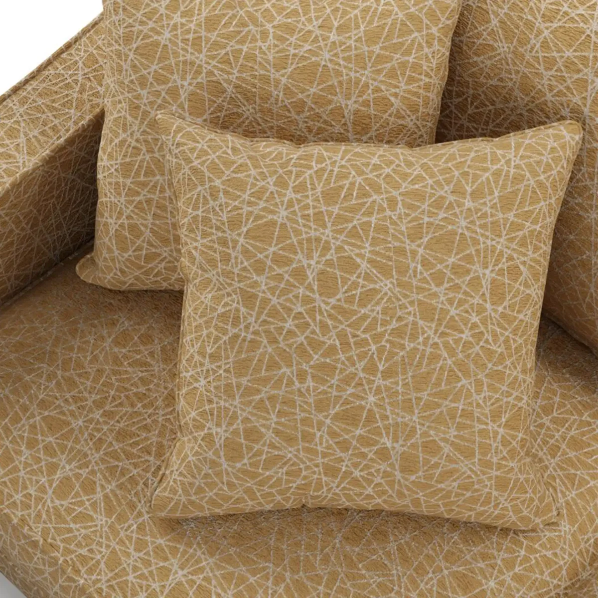 GOLD WEB DESIGN FABRIC CUSHION