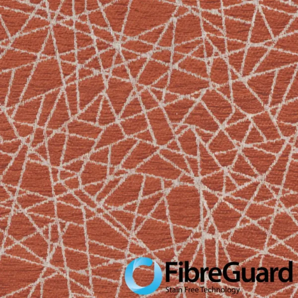 RED WEB DESIGN FABRIC