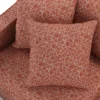 RED WEB DESIGN FABRIC CUSHION