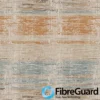 STRIPE ORANGE BLUE FABRIC