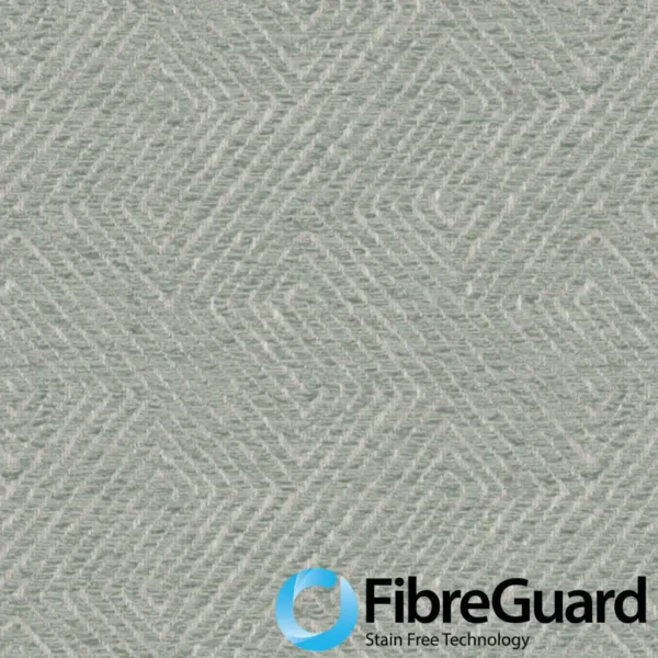 Nemea Fabric - Spa by GREY BLUE GEOMETRIC FABRIC