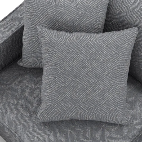 Nemea Fabric - Mineral by BLUE GEOMETRIC FABRIC CUSHION