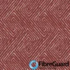 RED GEOMETRIC FABRIC