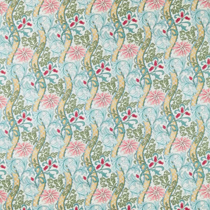 Cornflower Fabric - Rose / Woad swatch