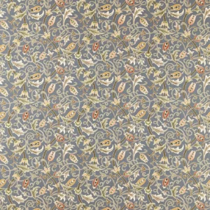 multicolour botanical cotton fabric from William Morris & Co