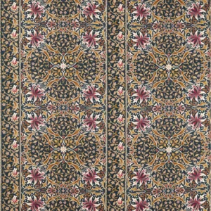 red botanical printed fabric from William Morris & Co