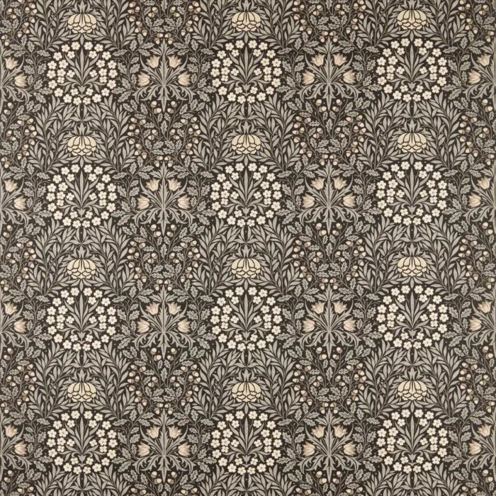 Daisy & Oak Fabric - Ink / Graphite swatch