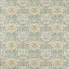 green botanical linen fabric from William Morris & Co