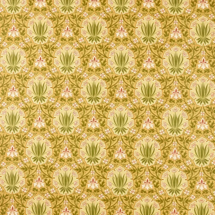 Iris & Rose Fabric - Gold swatch