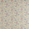 multicolour botanical linen fabric from William Morris & Co