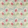 red botanical linen fabric from William Morris & Co