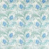 blue botanical linen fabric from William Morris & Co
