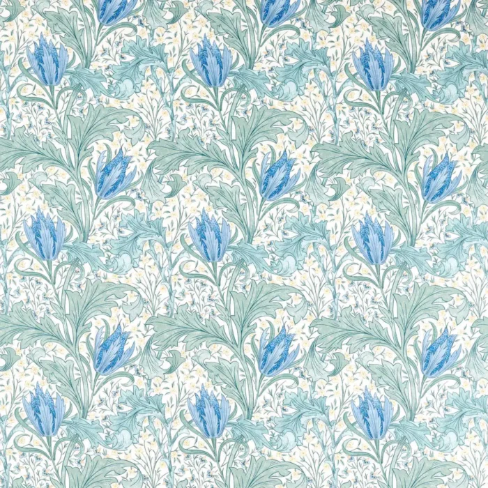 Lent Lily Fabric - Cornflower Blue swatch