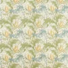 green botanical linen fabric from William Morris & Co