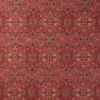 red botanical embroideried fabric from William Morris & Co