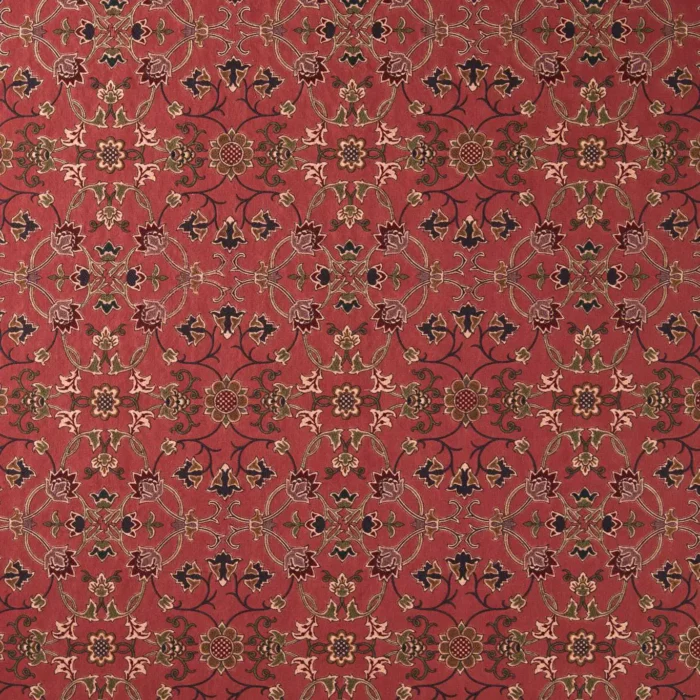 Persian Scroll Embroidery Fabric - Plum swatch