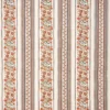red botanical embroideried fabric from William Morris & Co