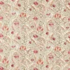 red botanical embroideried fabric from William Morris & Co