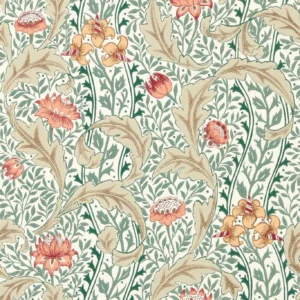 multicolour botanical wallpaper from william morris & co