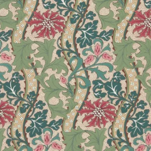 green botanical wallpaper from william morris & co