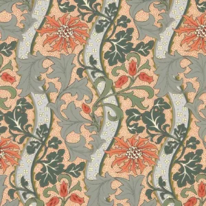 yellow botanical wallpaper from william morris & co