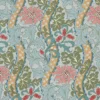 blue botanical wallpaper from william morris & co