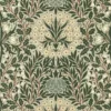 green botanical wallpaper from william morris & co