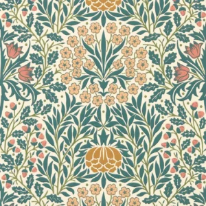 yellow botanical wallpaper from william morris & co