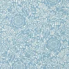 blue botanical wallpaper from william morris & co