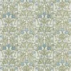 blue botanical wallpaper from william morris & co