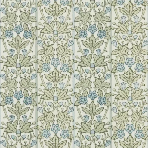 blue botanical wallpaper from william morris & co