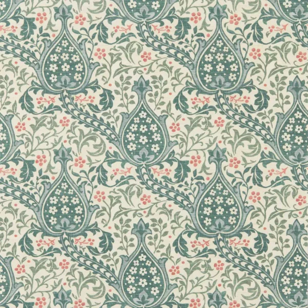 Persian Tulip Wallpaper - Teal by blue botanical wallpaper from william morris & co