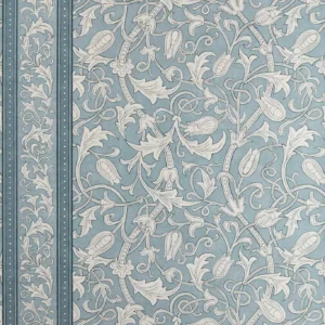 blue botanical wallpaper from william morris & co