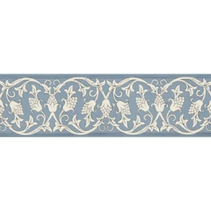 blue botanical wallpaper from william morris & co