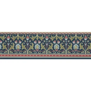 blue botanical wallpaper from william morris & co