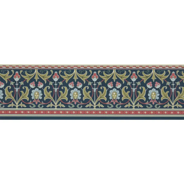 blue botanical wallpaper from william morris & co