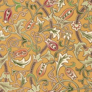 yellow botanical wallpaper from william morris & co