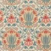red botanical wallpaper from william morris & co