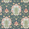 blue botanical wallpaper from william morris & co