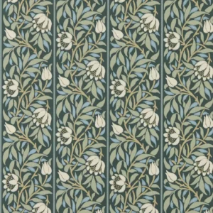 green botanical wallpaper from william morris & co