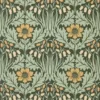 green botanical wallpaper from william morris & co