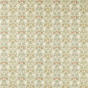 green botanical printed fabric from William Morris & Co