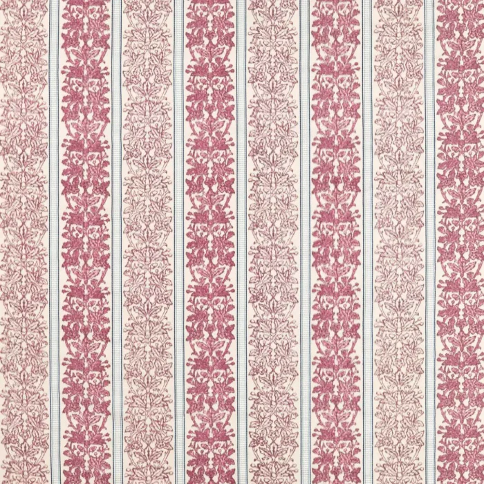Oak & Blossom Weave Fabric - Madder swatch