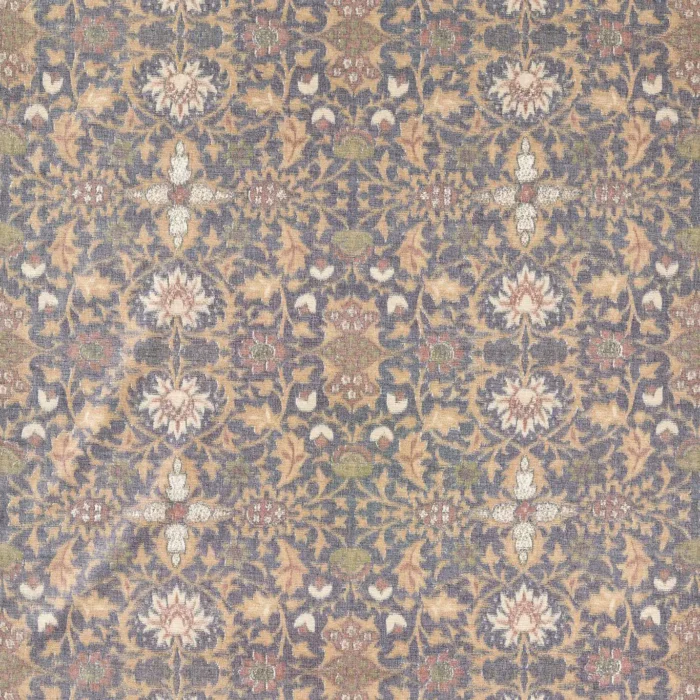Wilton Warp Print Fabric - Indigo swatch