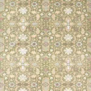 yellow botanical woven fabric from William Morris & Co