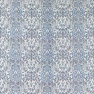 blue botanical woven fabric from William Morris & Co