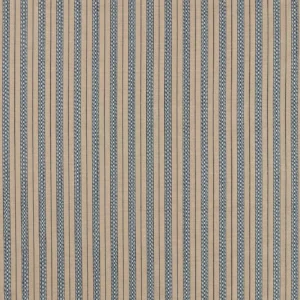 blue striped woven fabric from William Morris & Co