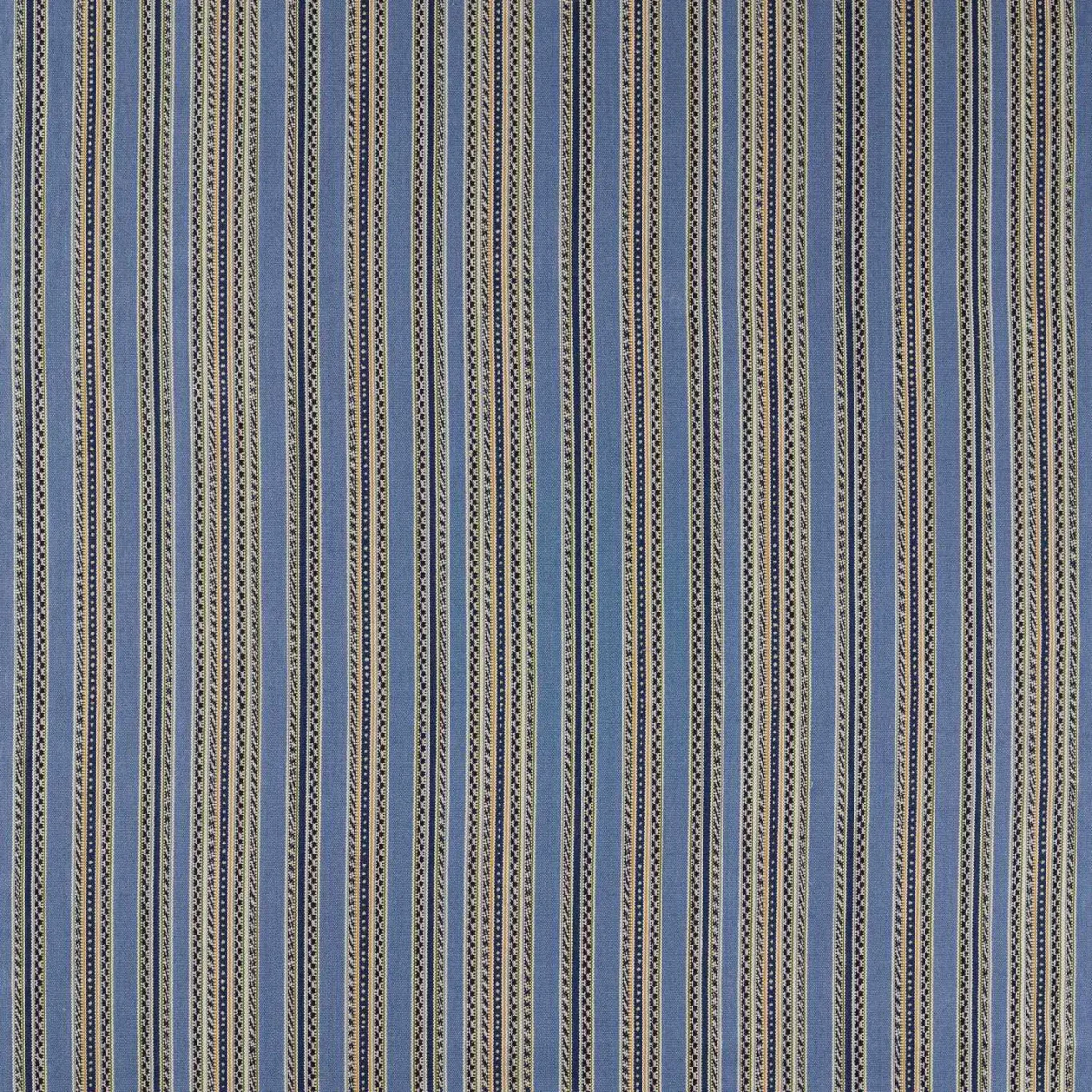 blue striped woven fabric from William Morris & Co