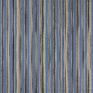 blue striped woven fabric from William Morris & Co