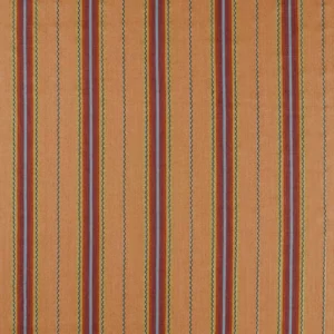 orange striped woven fabric from William Morris & Co